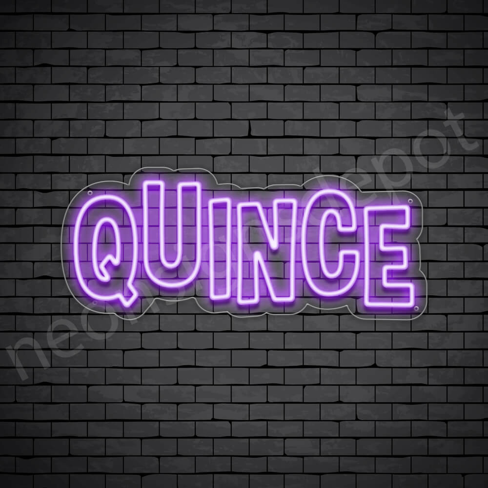 Quinceanera V22 Neon Sign - Neon Signs Depot